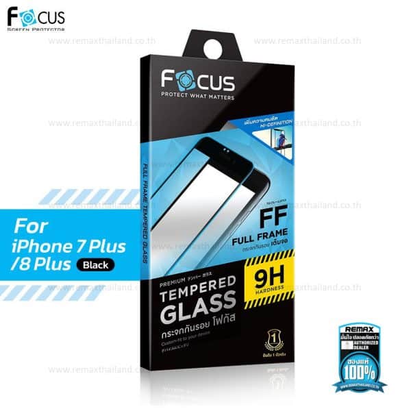 ฟิล์มกระจกนิรภัย (Tempered Glass) สำหรับ iPhone Xs MAX แบบใส เต็มจอ Focus TG FF