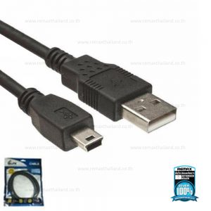 สายแปลง USB เป็น Mini USB พอร์ต เชื่อมต่อกับ PC หรืออุปกรณ์ต่างๆ ความยาว 3 เมตร GLINK รุ่น CB091BM