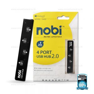 USB HUB ใช้เพิ่มช่อง USB อีก 4 ช่อง Nobi NH23 สีดำ