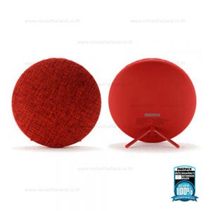 ลำโพง Bluetooth ดีไซน์สวย ทำจากวัสดุคุณภาพดี รับเสียงได้มีไมค์ในตัว ใช้งานได้นานสูงสุด 10 ชม. Remax RB-M9 สีแดง